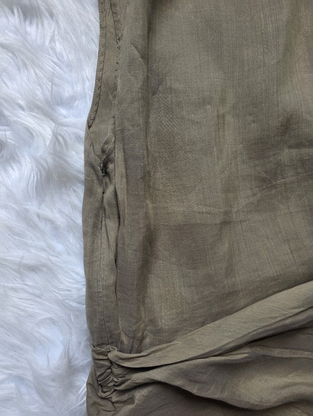 Faithfull the Brand Olive-Green Strapless Maxi Dress - Picture 13 of 15